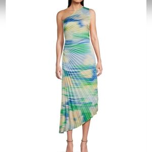 Badgley MischkaBelle by Badgley Mischka Kelsey Sleeveless One Shoulder Asymmetr